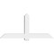 Ekena Millwork Eugene Architectural Grade PVC Gable Bracket, 72"W x 33"H x 6"D x 6"F, 11/12 Pitch GBP072X33X0606EUG00 - alternate 5